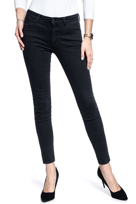 SPODNIE DAMSKIE WRANGLER SKINNY BLACK W28KLS36G