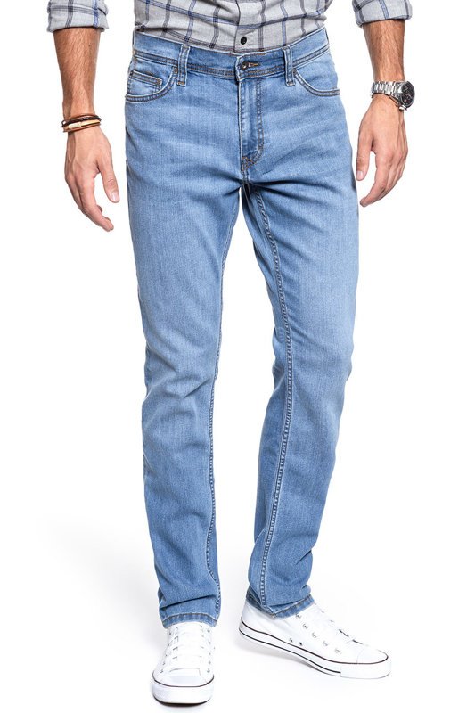 SPODNIE MĘSKIE MUSTANG Jeans Bosten Slim Fit  Light Blue 1007660 5000 302