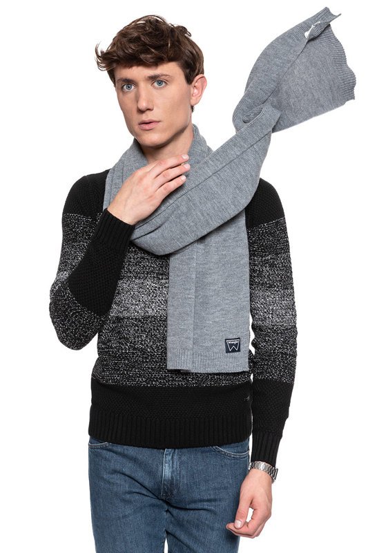 SZALIK WRANGLER EASY SCARF MID GREY MEL W0M0UHX37