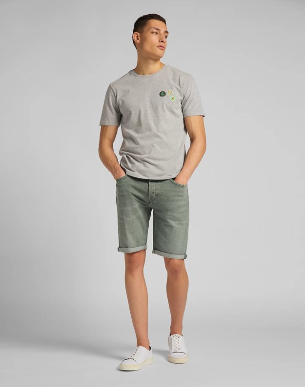 SZORTY MĘSKIE LEE 5 POCEKT SHORT FADED KHAKI L73ENSUU