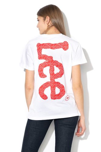 T-SHIRT DAMSKI LEE LOGO VARIATION TEE BRIGHT WHITE L43FFELJ