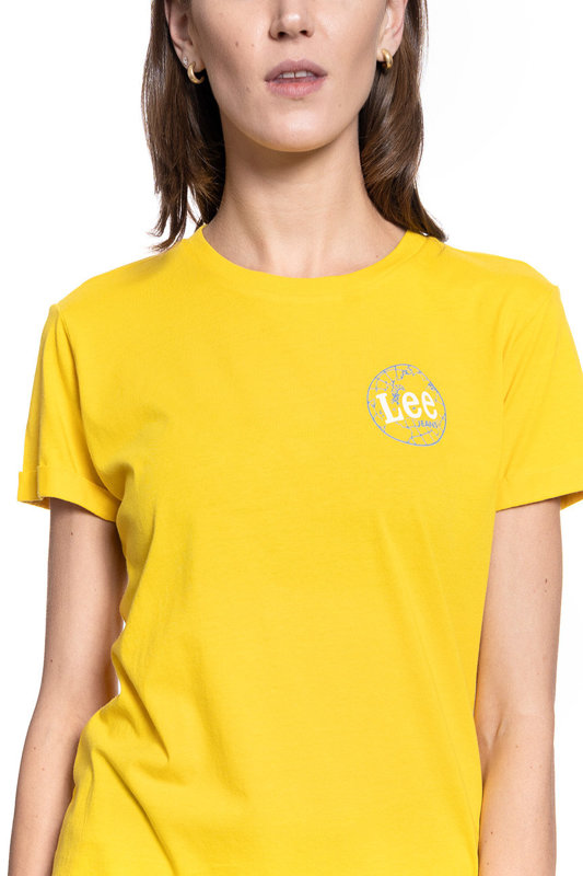 T-SHIRT DAMSKI LEE SS GLOBAL TEE LEMON ZEST L44BEPMM