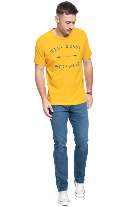 T-SHIRT MĘSKI LEE WORKWEAR TEE REGULAR FIT GOLDEN YELLOW L60BFENF