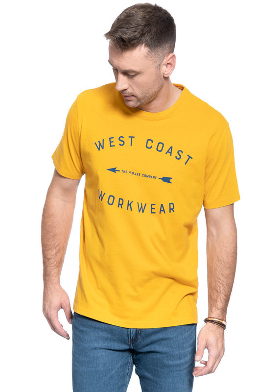 T-SHIRT MĘSKI LEE WORKWEAR TEE REGULAR FIT GOLDEN YELLOW L60BFENF