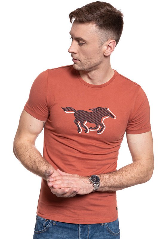 T-SHIRT MĘSKI MUSTANG Aaron C Print 1009522 7103