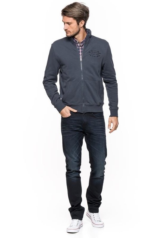 TOM TAILOR 2 IN 1 COLLAR SWEATJACKET BLUE GREY 2529870.01.10 COL. 6889