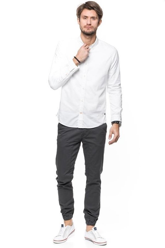 TOM TAILOR DOBBY WHITE SHIRT 2030627.00.13 COL. 2000