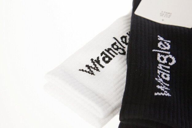 WRANGLER 2 PACK DWUPAK MĘSKIE SKARPETY LOGO SOCKS W0P414100