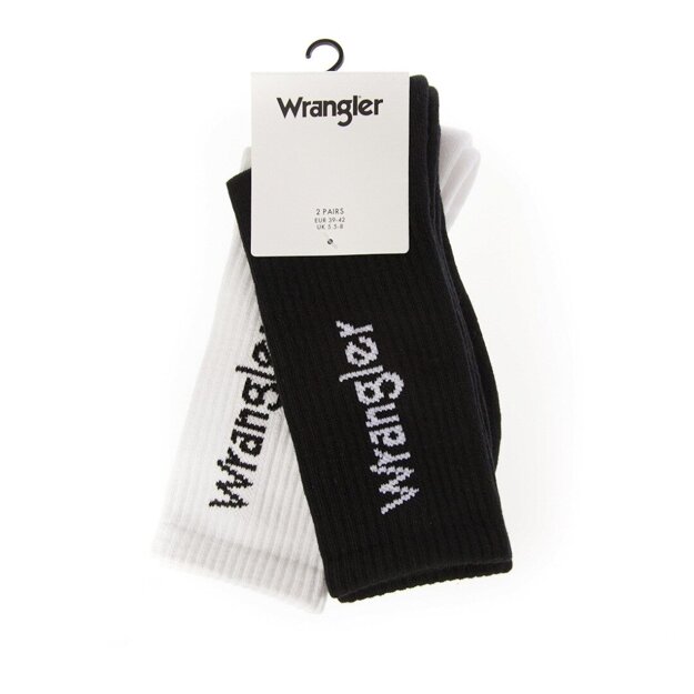 WRANGLER 2 PACK DWUPAK MĘSKIE SKARPETY LOGO SOCKS W0P414100