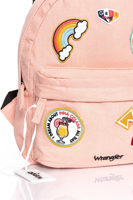 WRANGLER BADGE BACKPACK DAMSKI PLECAKPEACH PARFAIT W0Y05UIUD