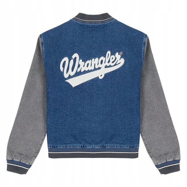 WRANGLER BASEBALL JACKET MĘSKA KURTKA BOMBER EASY INDIGO W48272Z90