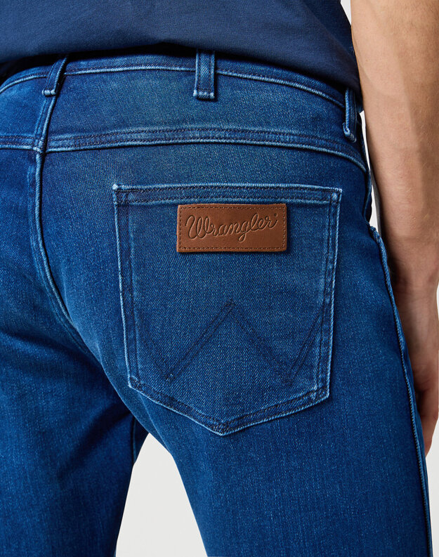 WRANGLER BRYSON  MĘSKIE SPODNIE JEANSOWE JEANSY DŻUNSY BLUE JAM 112356814