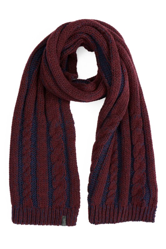 WRANGLER CABLE SCARF RHUBARB RED W0S09U2RO