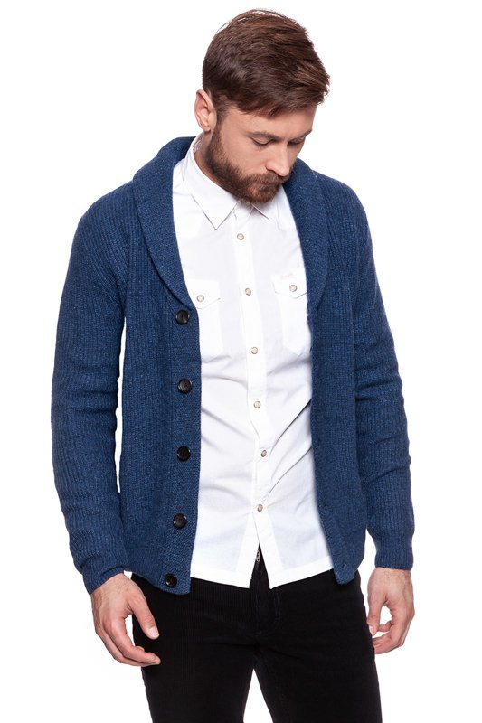 WRANGLER CHUNKY CARDI NAVY W8629P135