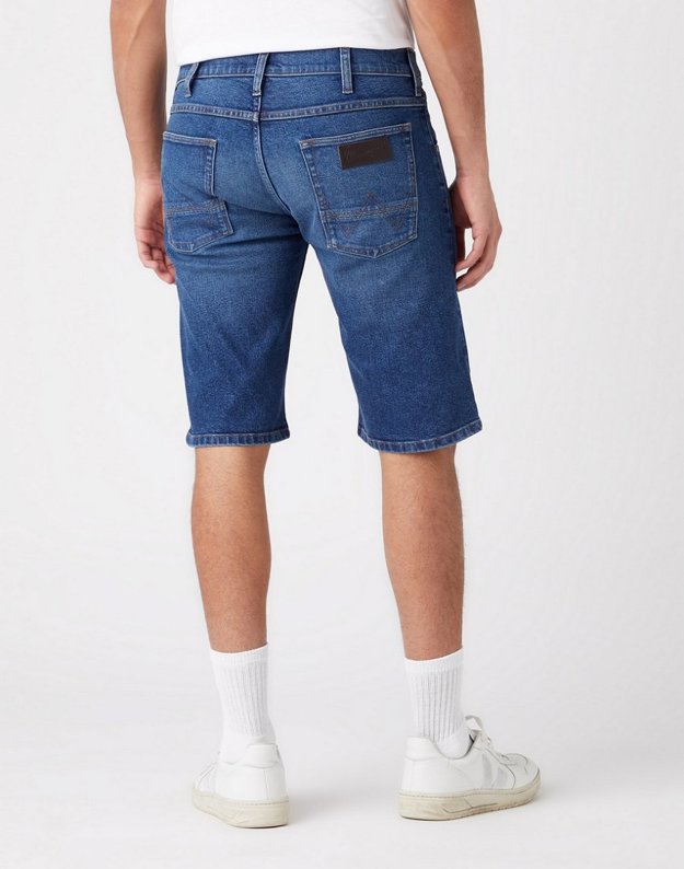 WRANGLER COLTON SHORTS MĘSKIE SZORTY KRÓTKIE SPODENKI  BLUE ARCADE W15VYL31Q