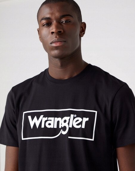 WRANGLER FRAME LOGO TEE MĘSKI T-SHIRT KOSZULKA LOGO NADRUK W70JD3100