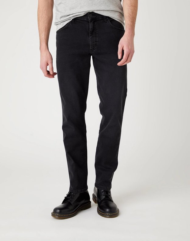 WRANGLER GREENSBORO MĘSKIE SPODNIE JEANSOWE JEANSY BLACK CROW W15QHP363