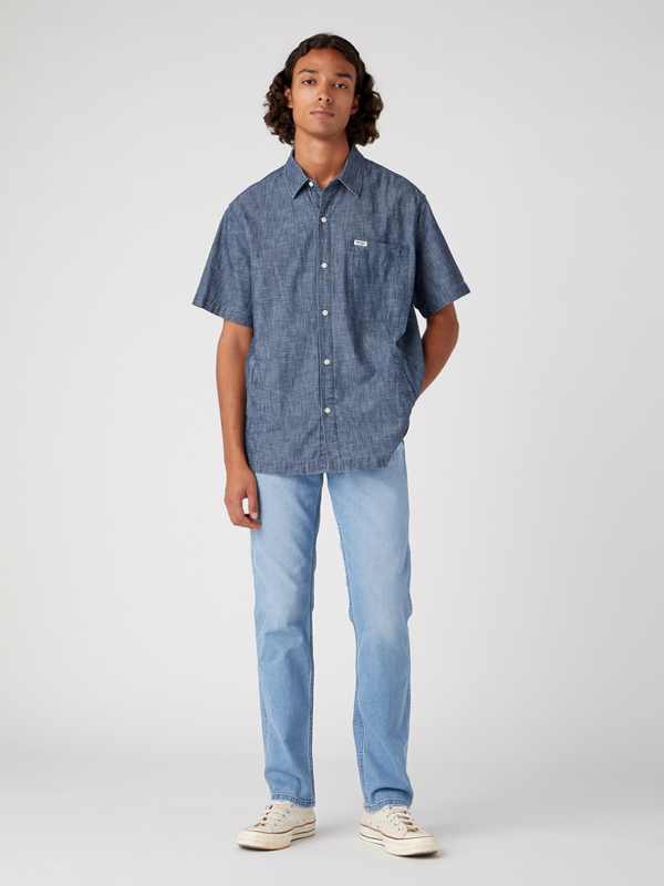 WRANGLER GREENSBORO MĘSKIE SPODNIE JEANSOWE JEANSY THE BRONCO W15Q84Z68