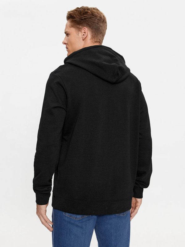 WRANGLER HOODIE MĘSKA BLUZA Z KAPTUREM WASHED BLACK 112343376