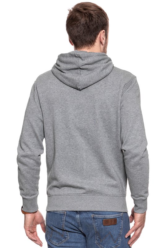 WRANGLER HOODIE ZIP GREY MARL W6588HYVB