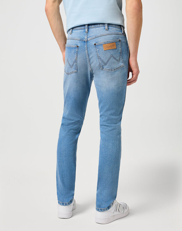 WRANGLER LARSTON MĘSKIE SPODNIE JEANSOWE JEANSY DŻINSY CLEVER BLUE W112352836