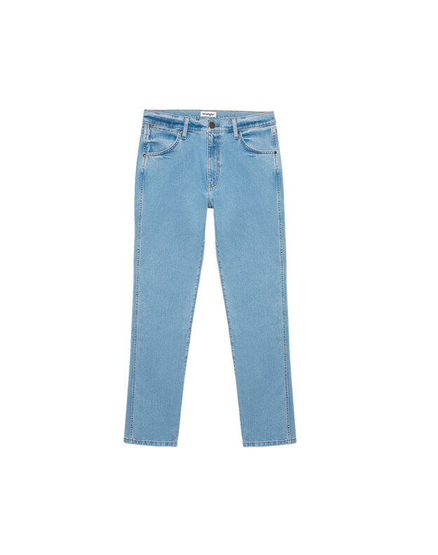 WRANGLER LARSTON MĘSKIE SPODNIE JEANSOWE JEANSY DŻINSY GOOD VIBES 112350666