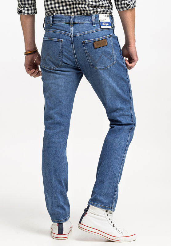 WRANGLER LARSTON MĘSKIE SPODNIE JEANSOWE JEANSY DŻINSY TROPIC THUNDER W18SYLY87