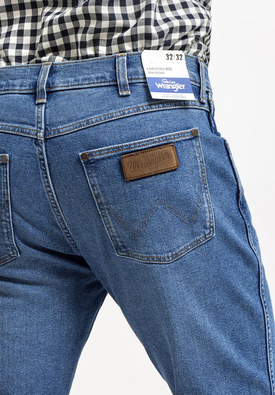 WRANGLER LARSTON MĘSKIE SPODNIE JEANSOWE JEANSY DŻINSY TROPIC THUNDER W18SYLY87