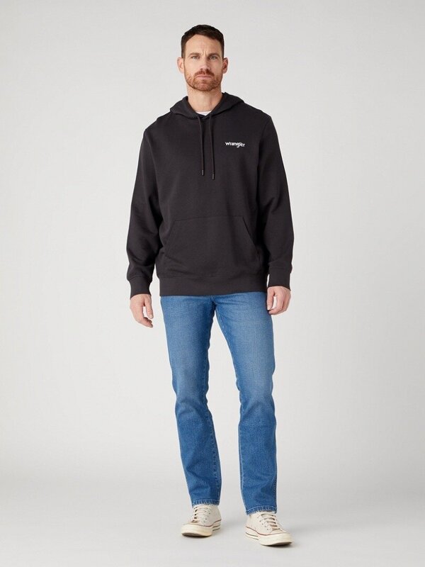 WRANGLER LOGO HOODIE MĘSKA BLUZA Z KAPTUREM FADED W673HAXV6