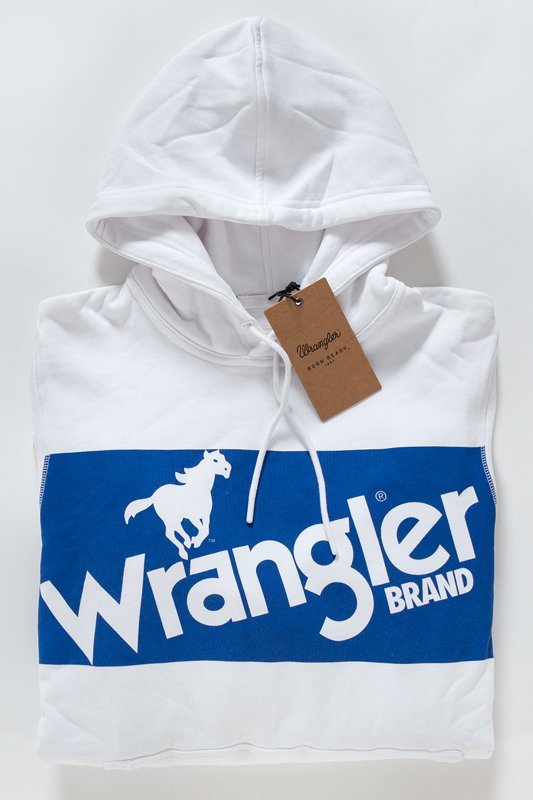 WRANGLER LOGO POPOVER HOODIE WHITE W6533HY12