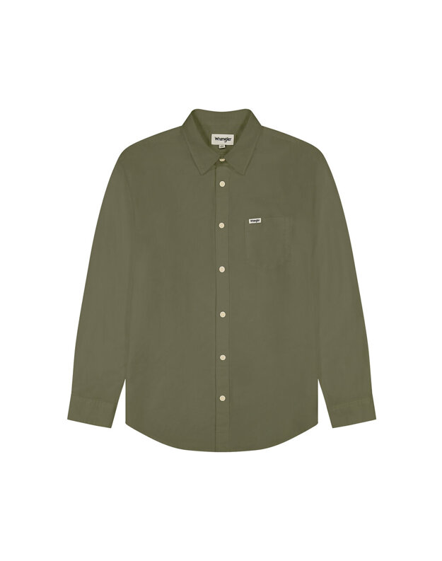 WRANGLER LS 1 PKT SHIRT MĘSKA KOSZULA CAPULET OLIVE 112352134