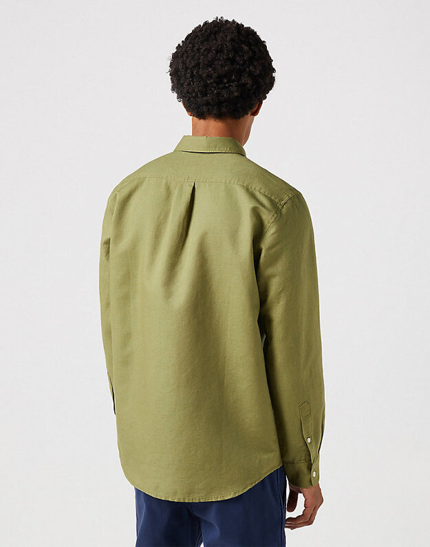 WRANGLER LS 1 PKT SHIRT MĘSKA KOSZULA CAPULET OLIVE 112352134