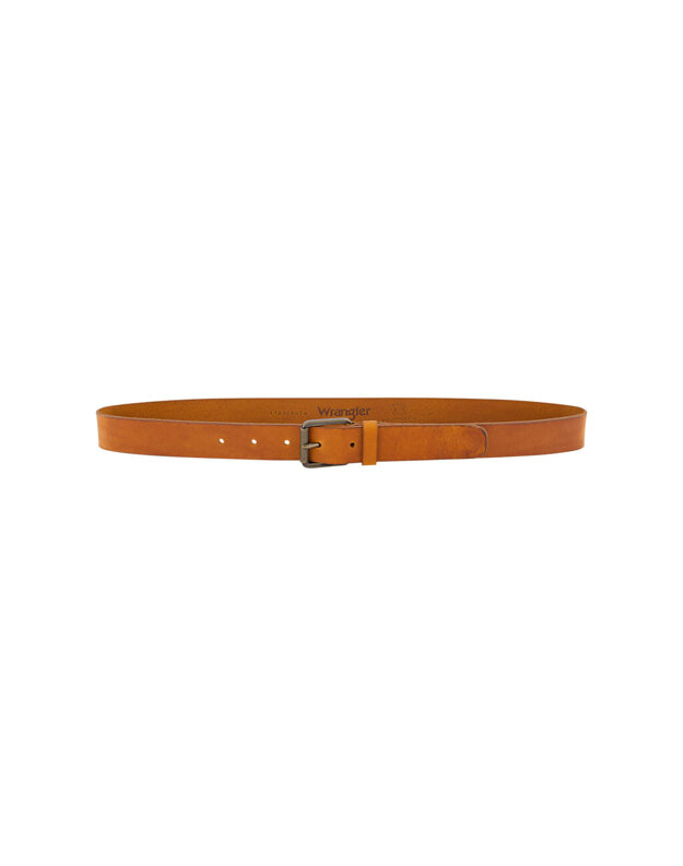 WRANGLER MĘSKI PASEK SKÓRZANY LEATHER BELT COGNAC 112358070 PREMIUM