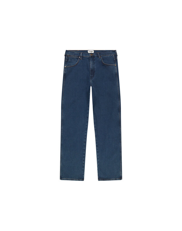 WRANGLER MĘSKIE SPODNIE JEANSOWE FRONTIER BLUE GREY 112355017