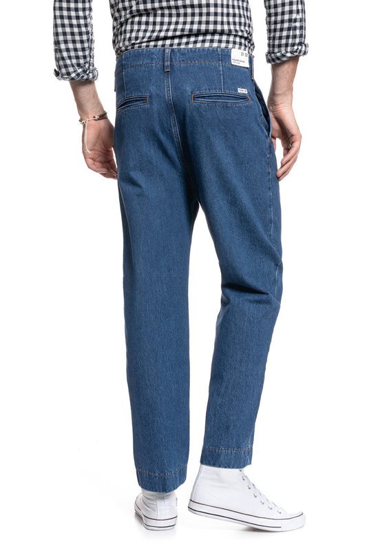 WRANGLER PLEATED CHINO PHELPS BLUE W15LQ7052