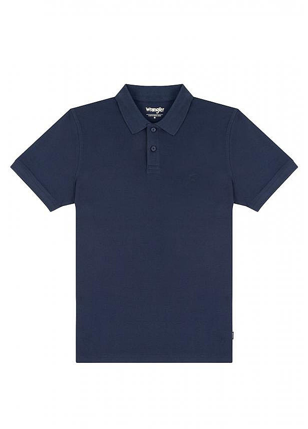 WRANGLER POLOSHIRT MĘSKI T-SHIRT KOSZULKA NAVY W7X7K4114