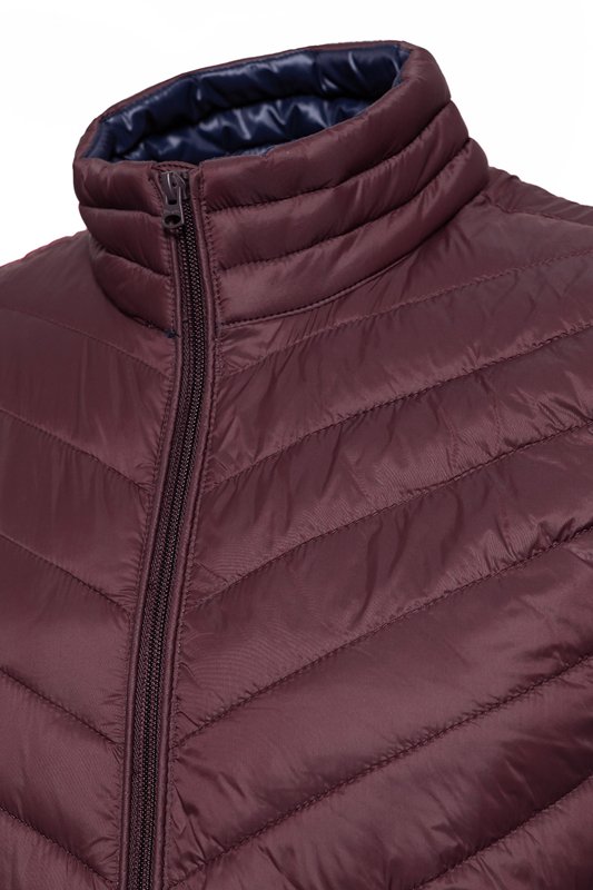 WRANGLER PUFFER VEST BURGUNDY RED W4667X45U