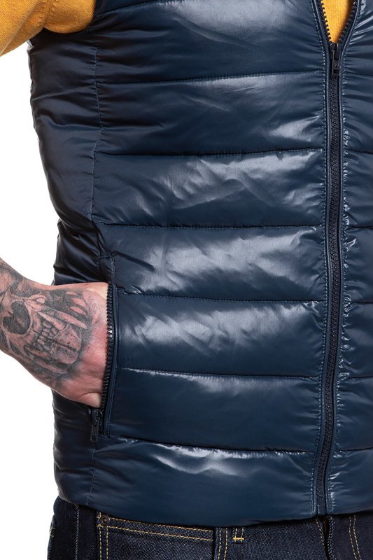 WRANGLER PUFFER VEST NAVY W4A3XT114