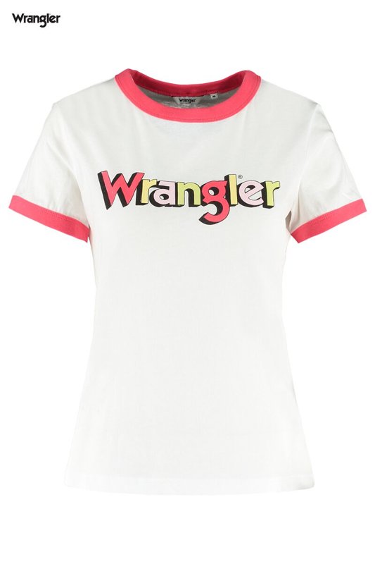 WRANGLER RINGER TEE DAMSKI T-SHIRT PARADISE PINK W7N0EVXLD