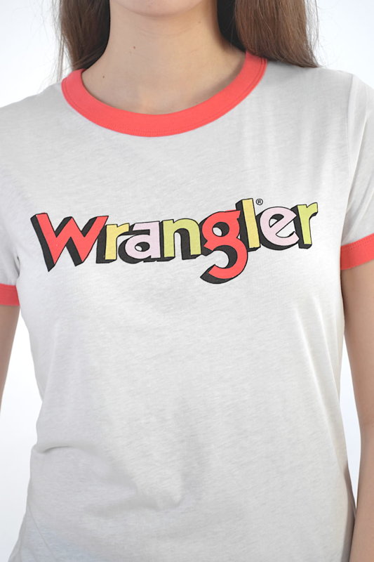 WRANGLER RINGER TEE DAMSKI T-SHIRT PARADISE PINK W7N0EVXLD