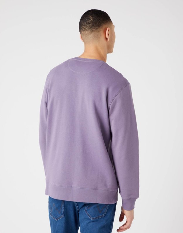 WRANGLER SIGN OFF CREW MĘSKA BLUZA PURPLE W661HAP50