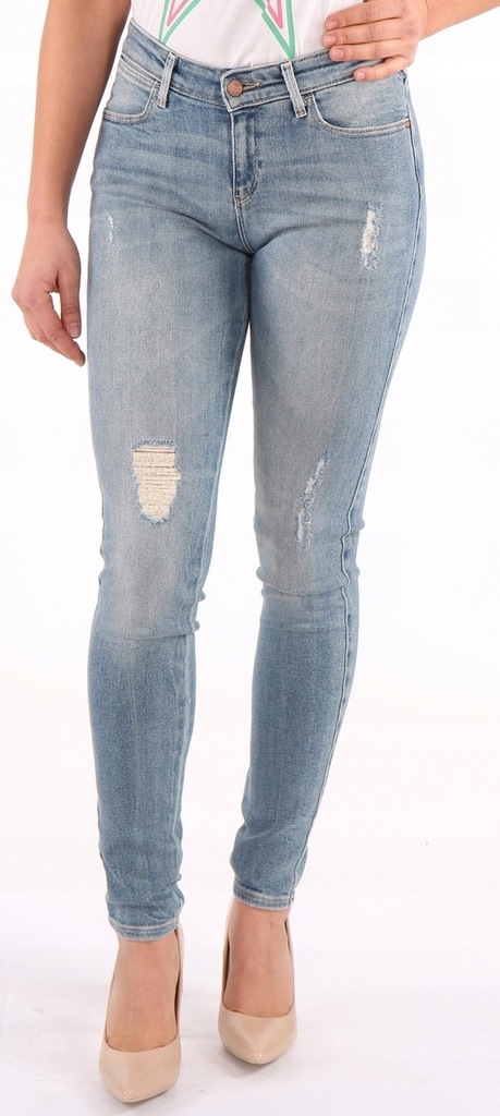 WRANGLER SKINNY DAMSKIE SPODNIE JEANSOWE ALL SHE WANTS W28KCZ99J