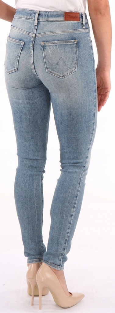 WRANGLER SKINNY DAMSKIE SPODNIE JEANSOWE ALL SHE WANTS W28KCZ99J