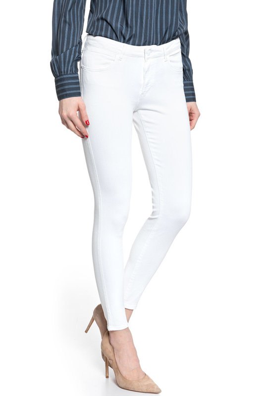 WRANGLER SKINNY DAMSKIE SPODNIE JEANSOWE WHITE W28MGO989