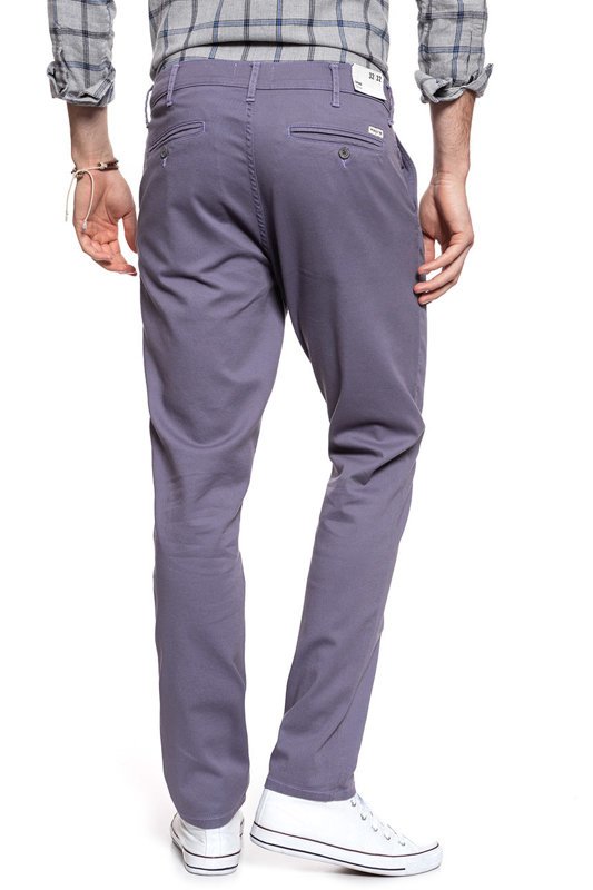 WRANGLER SPODNIE MĘSKIE CHINO CADET PURPLE W16LR333P