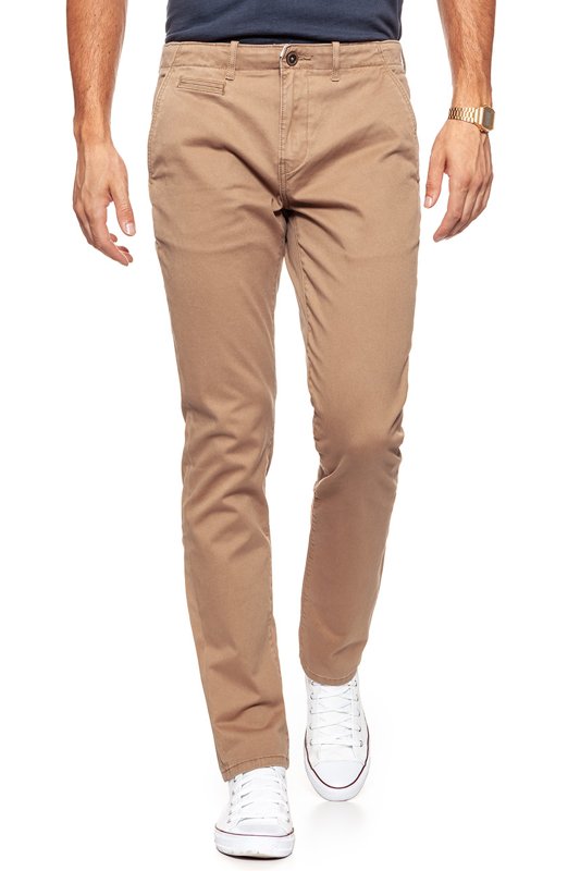 WRANGLER SPODNIE MĘSKIE CHINO TOBACCO BROWN W14LCF81A      $    