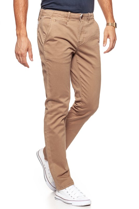 WRANGLER SPODNIE MĘSKIE CHINO TOBACCO BROWN W14LCF81A      $    