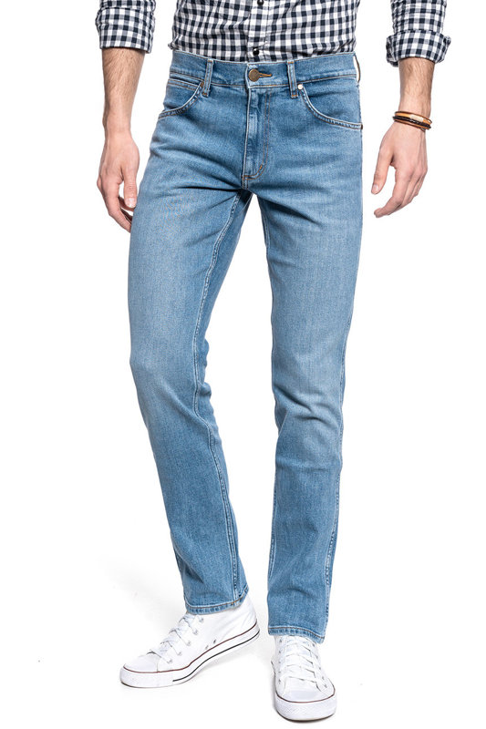 WRANGLER SPODNIE MĘSKIE GREENSBORO MID SUMMER BLUE  W15QV712Z