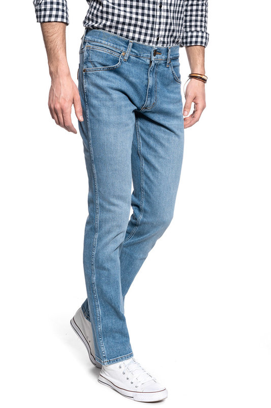 WRANGLER SPODNIE MĘSKIE GREENSBORO MID SUMMER BLUE  W15QV712Z