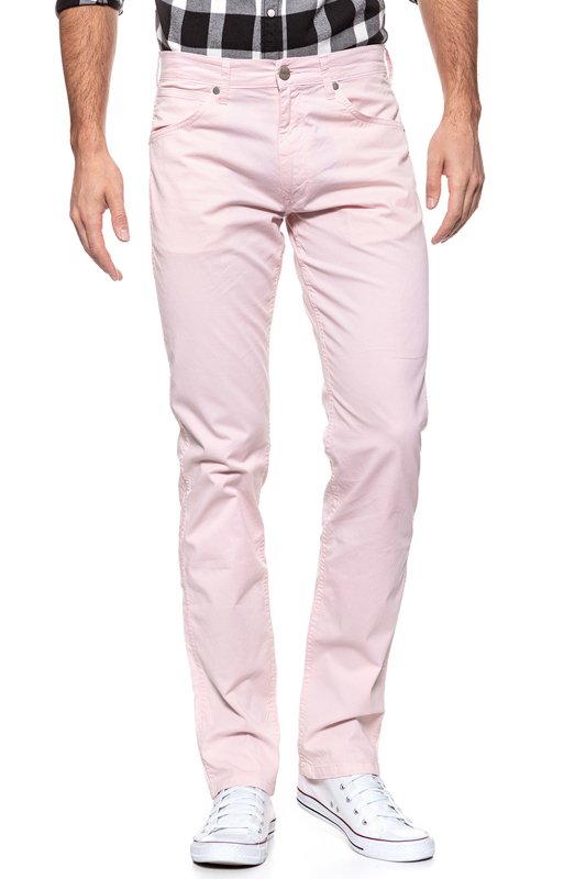 WRANGLER SPODNIE MĘSKIE GREENSBORO PEPPA PINK W15QMM20A